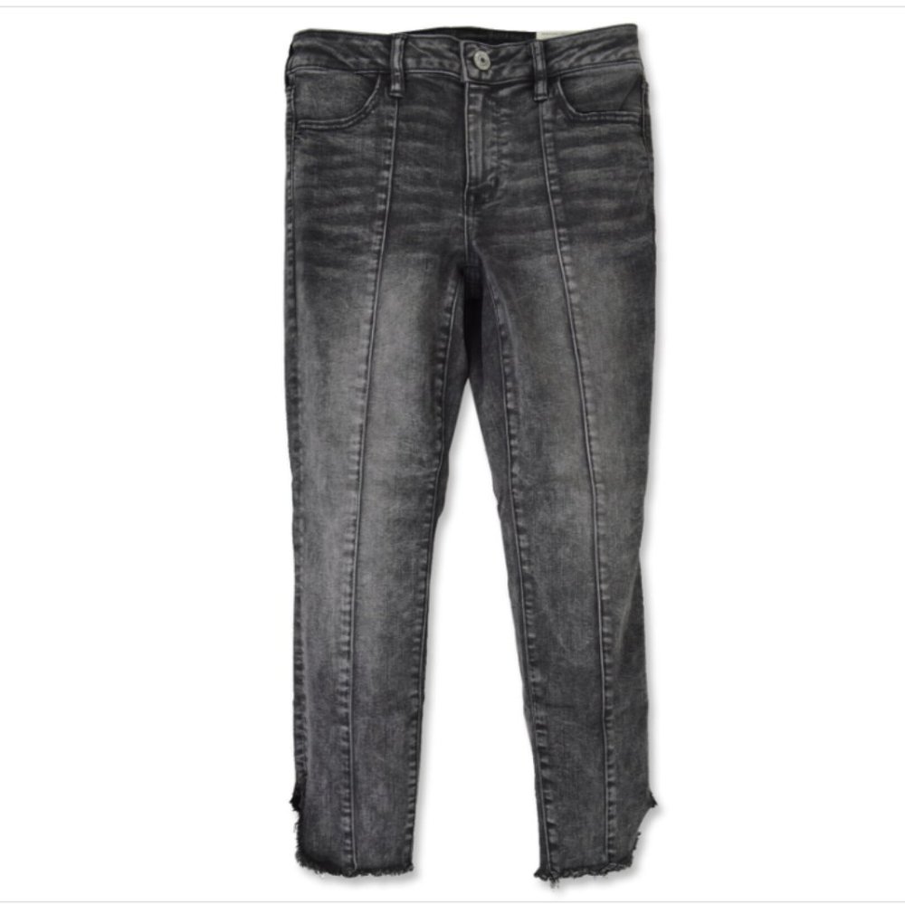 American Eagle Next Level Stretch Jegging Crop Jeans Magic Black, Size 2S
